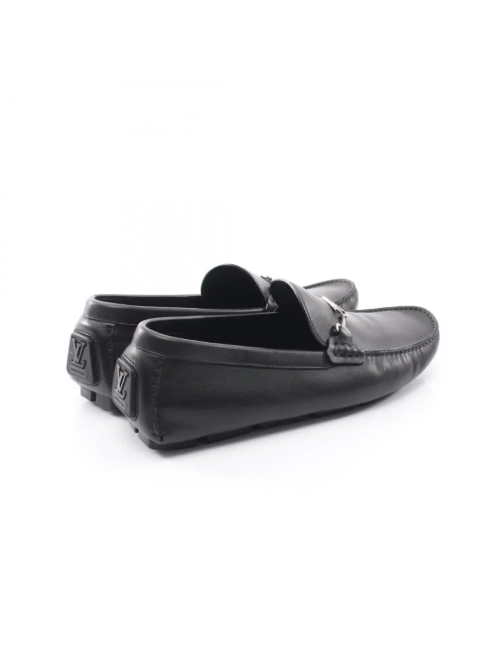 Louis Vuitton Shoes LV Driver Line Black Leather Driving
